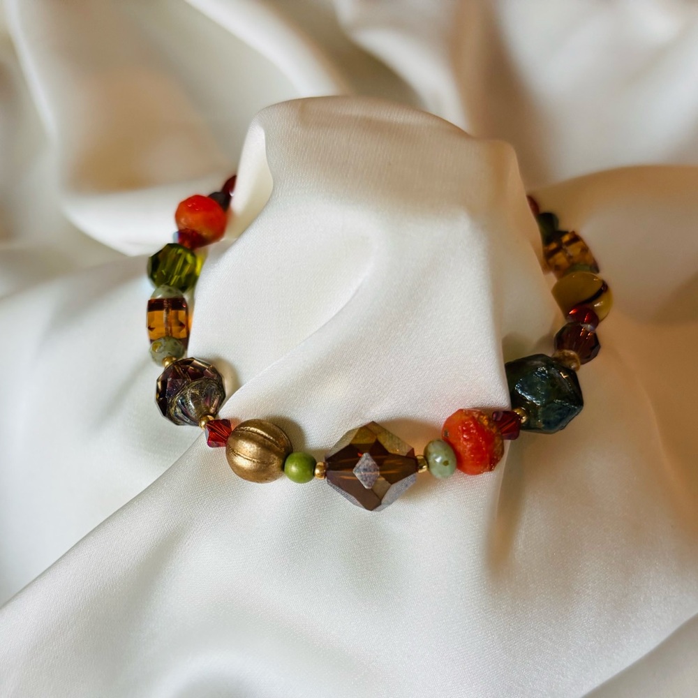 Autumn Colors Beaded Bracelet
